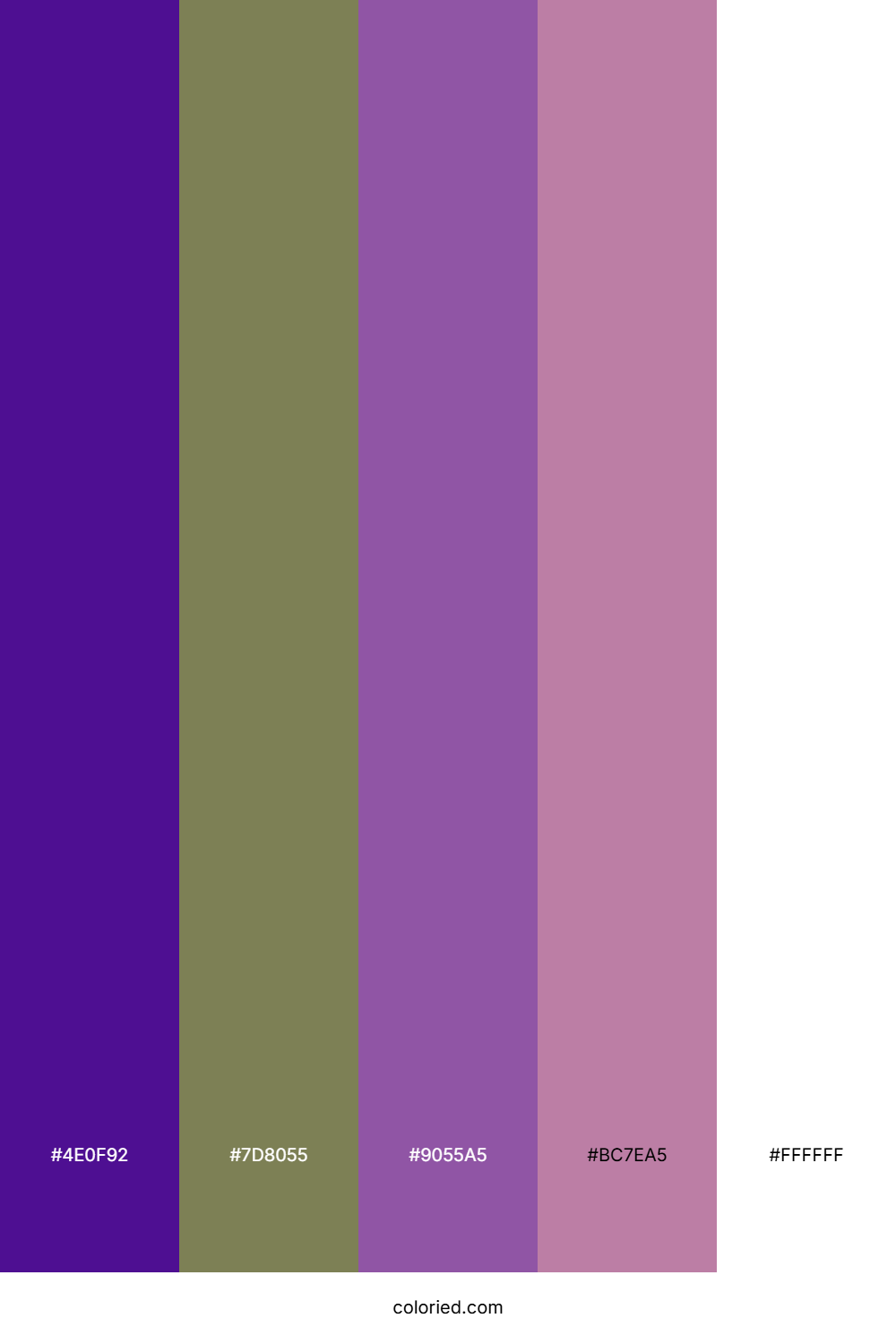 Royal Violet Mist Color Palette