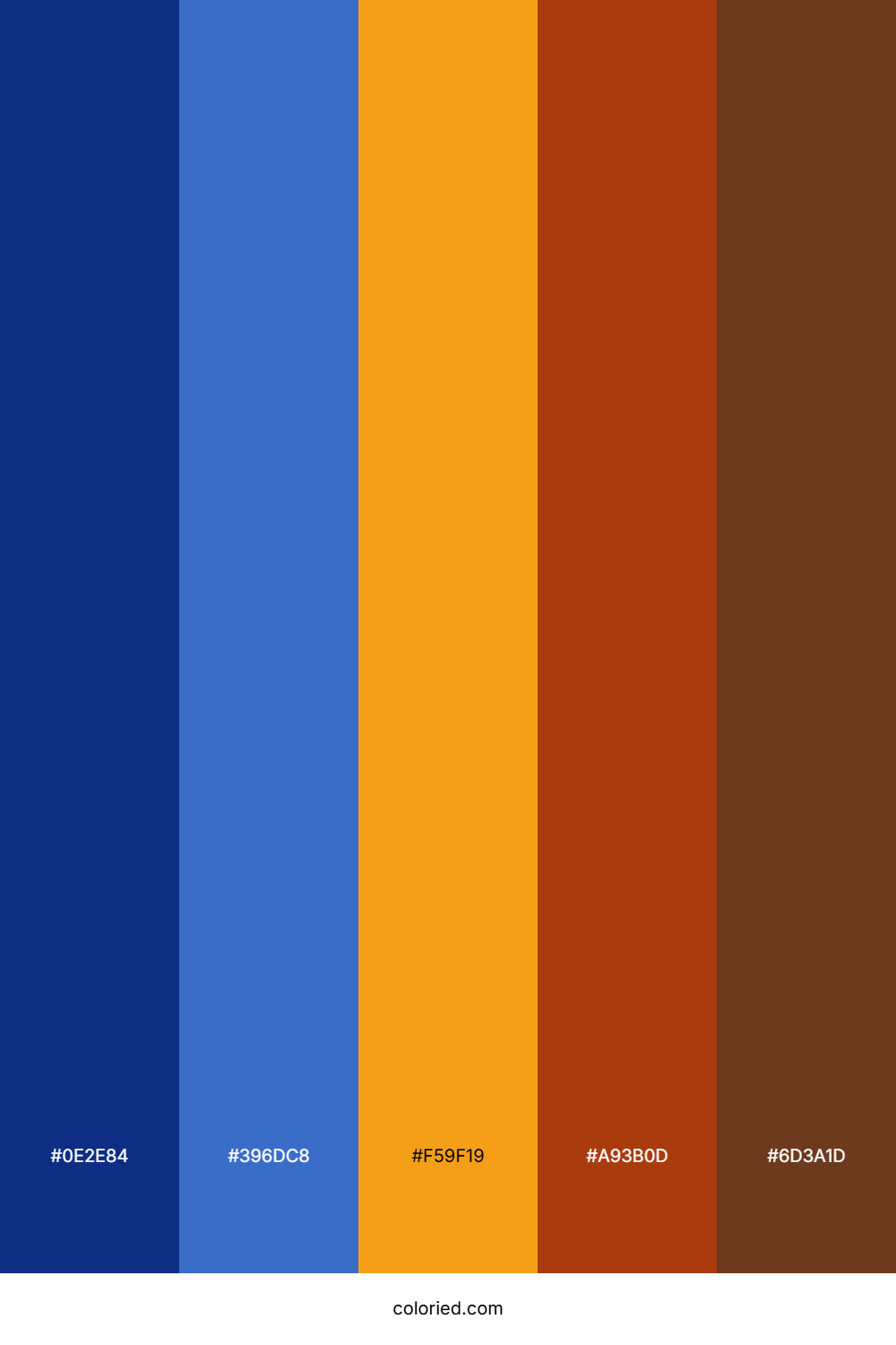 Royal Wave Amber Color Palette