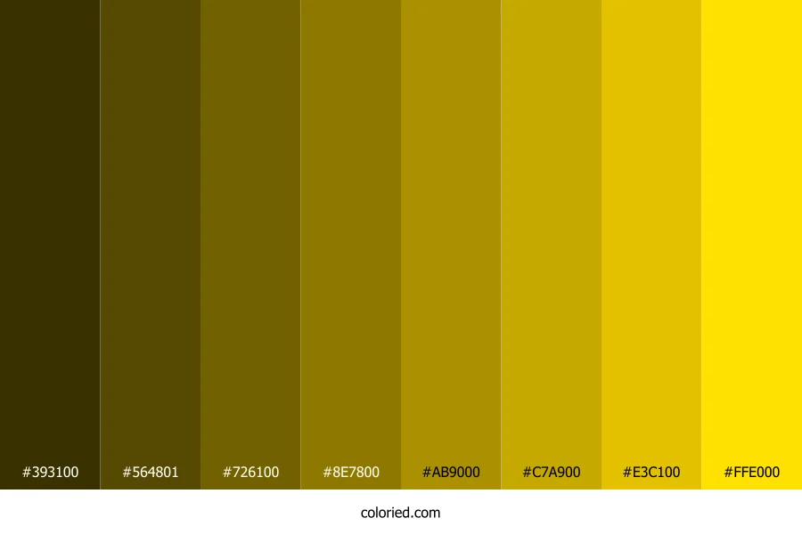 Rubber Ducky Yellow Color Shades