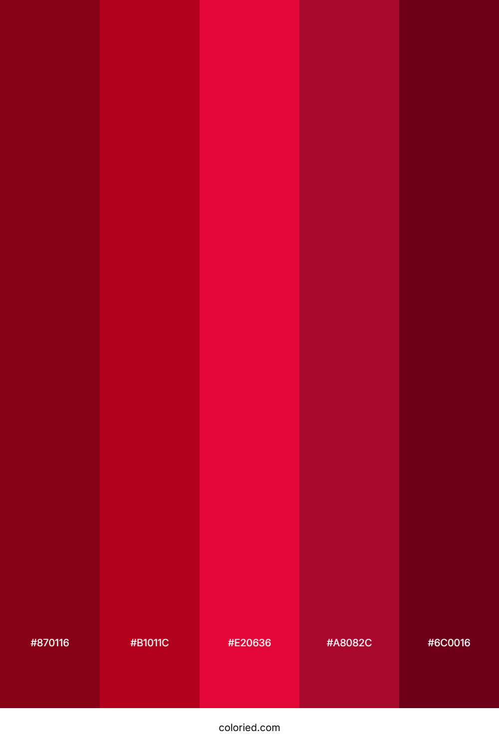 Ruby Red and Crimson Color Palette