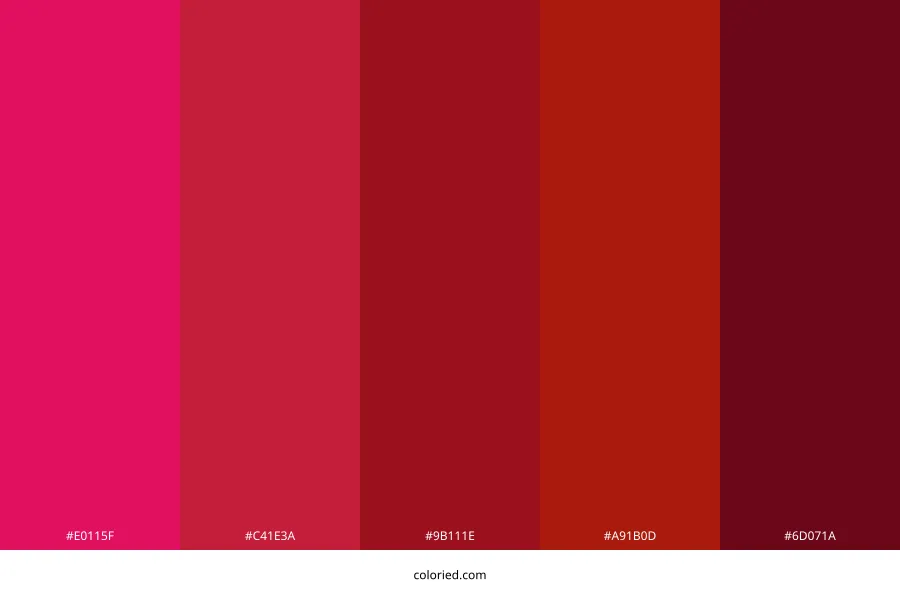 Ruby Red Color Palette