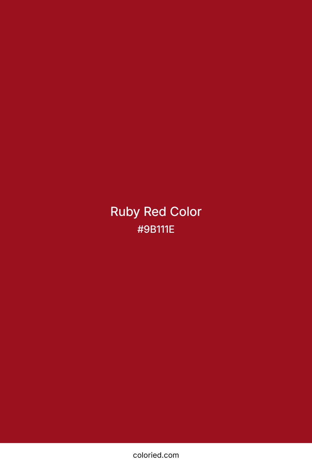 Ruby Red Color