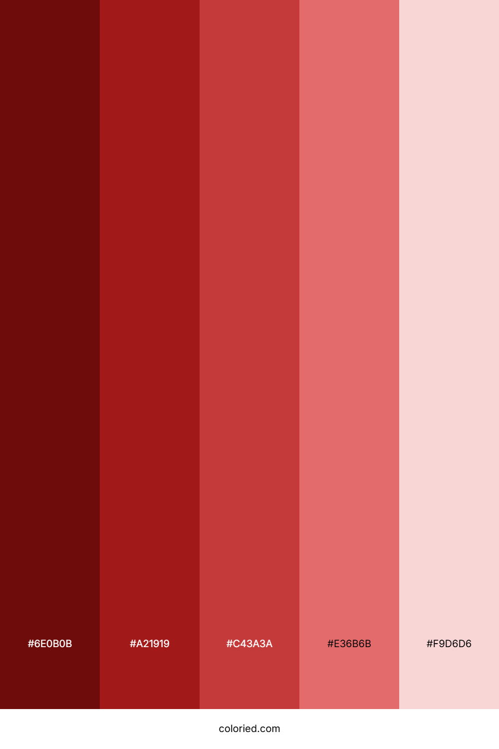 Ruby Red Gradient Color Palette