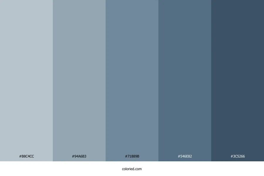 Russian Blue Color Palette