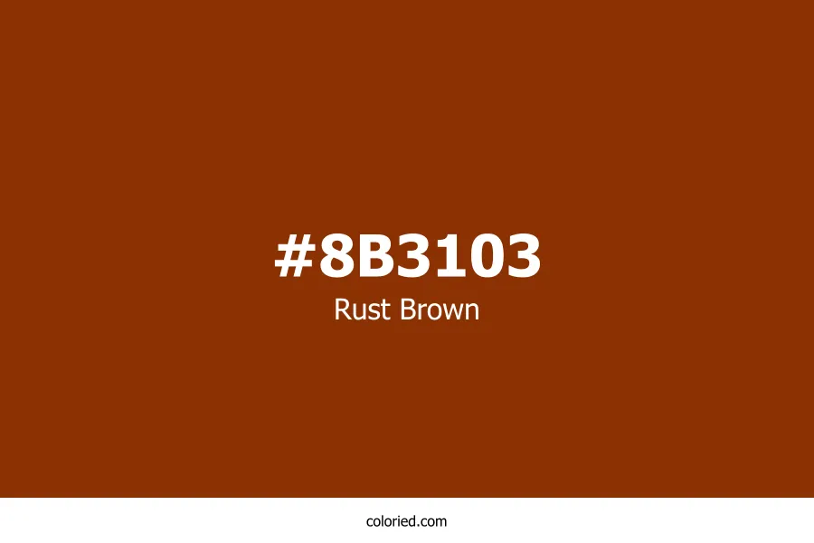 Rust Brown Color Hex Code