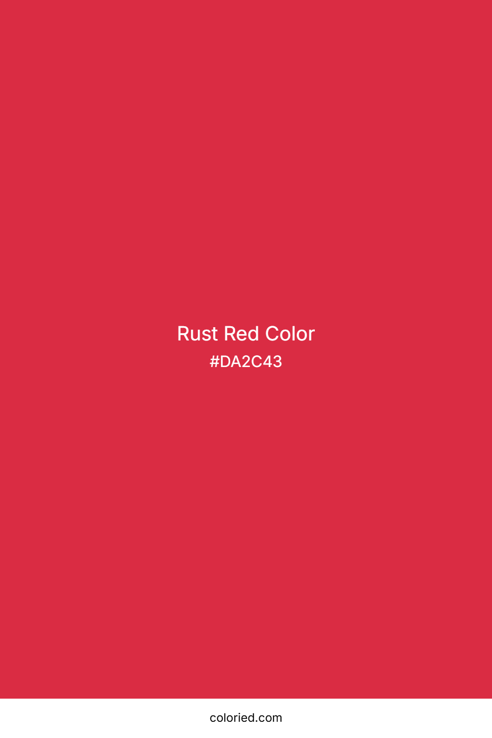 Rust Red Color