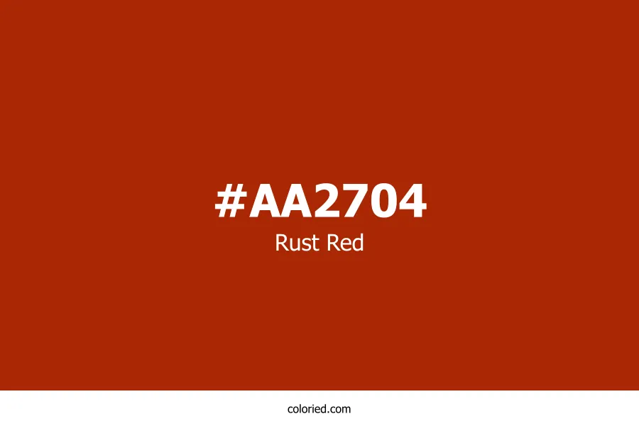 Rust Red Color Hex Code