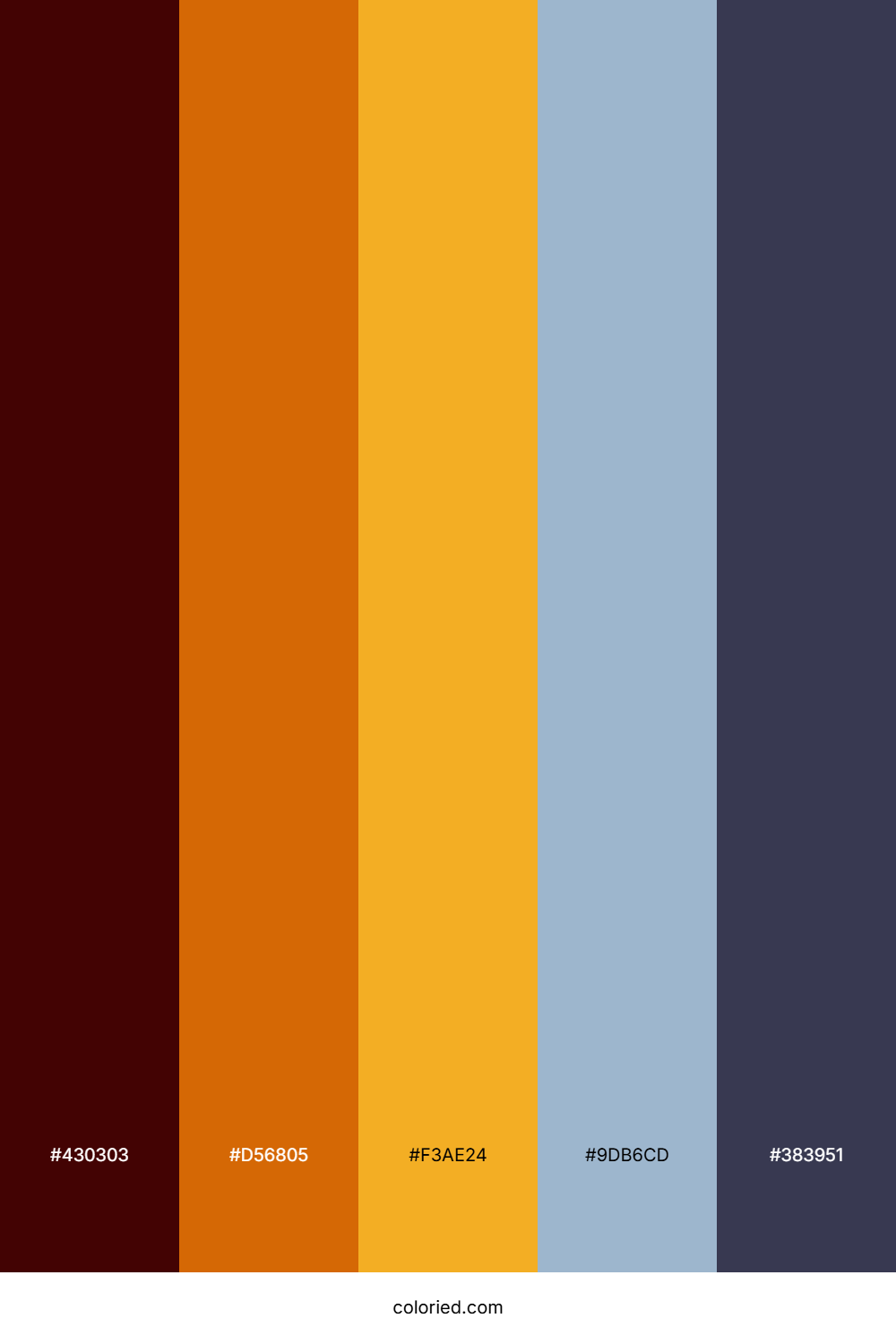 Rust Sunset Wave Color Palette
