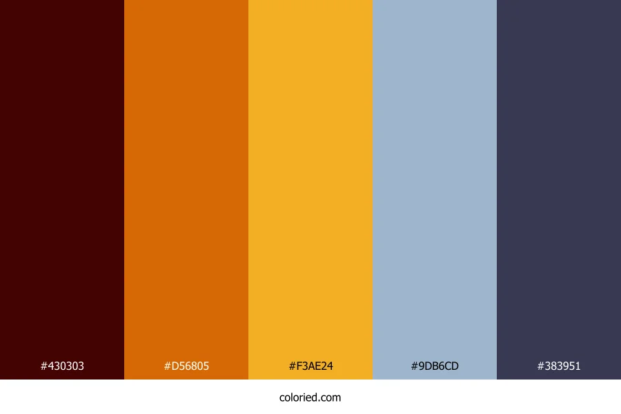 Rust Sunset Wave Color Palette