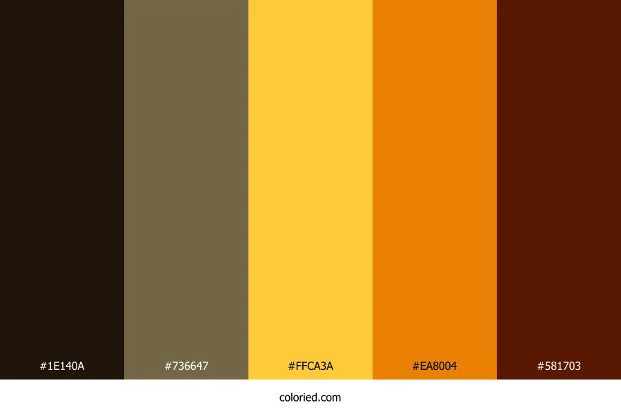 Rustic Amber Flame Color Palette