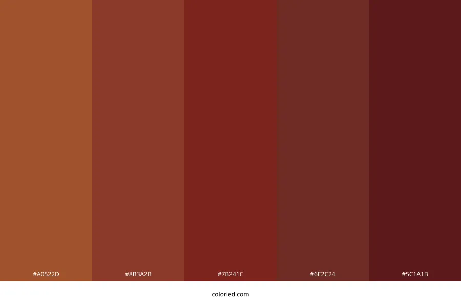 Rustic Barn Red Color Palette