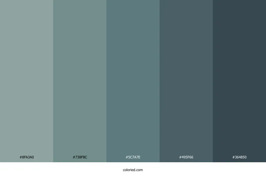 Rustic Blue Color Palette