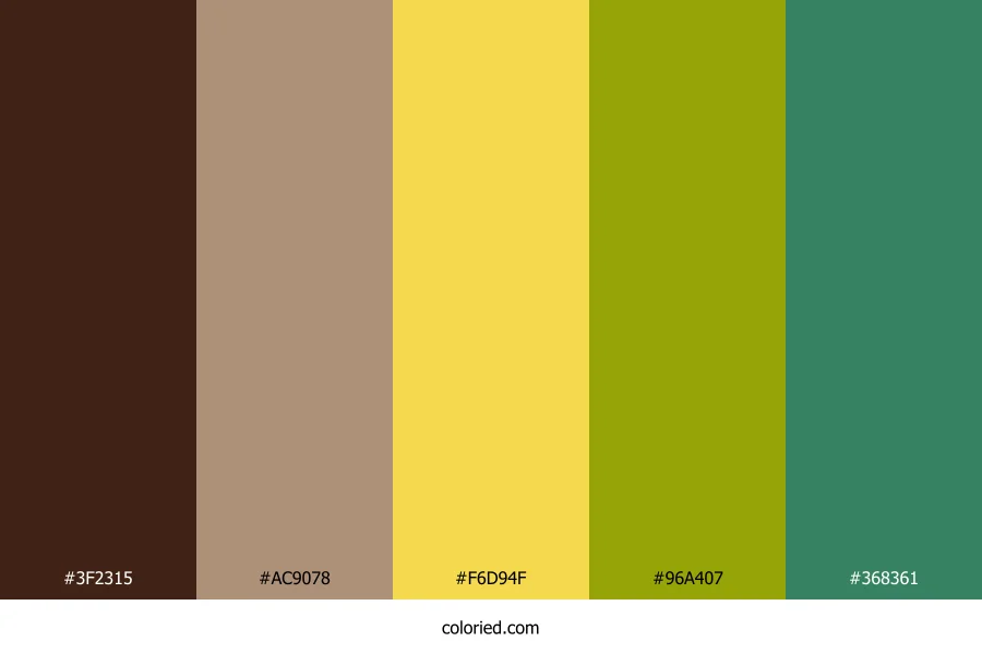 Rustic Cedar Meadow Color Palette