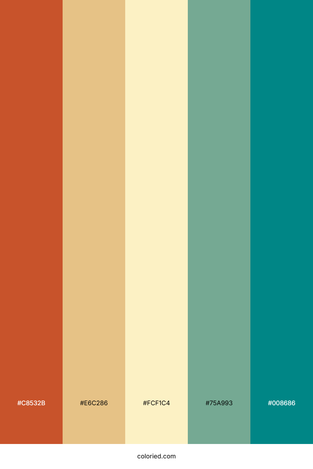 Rustic Coral Reef Color Palette