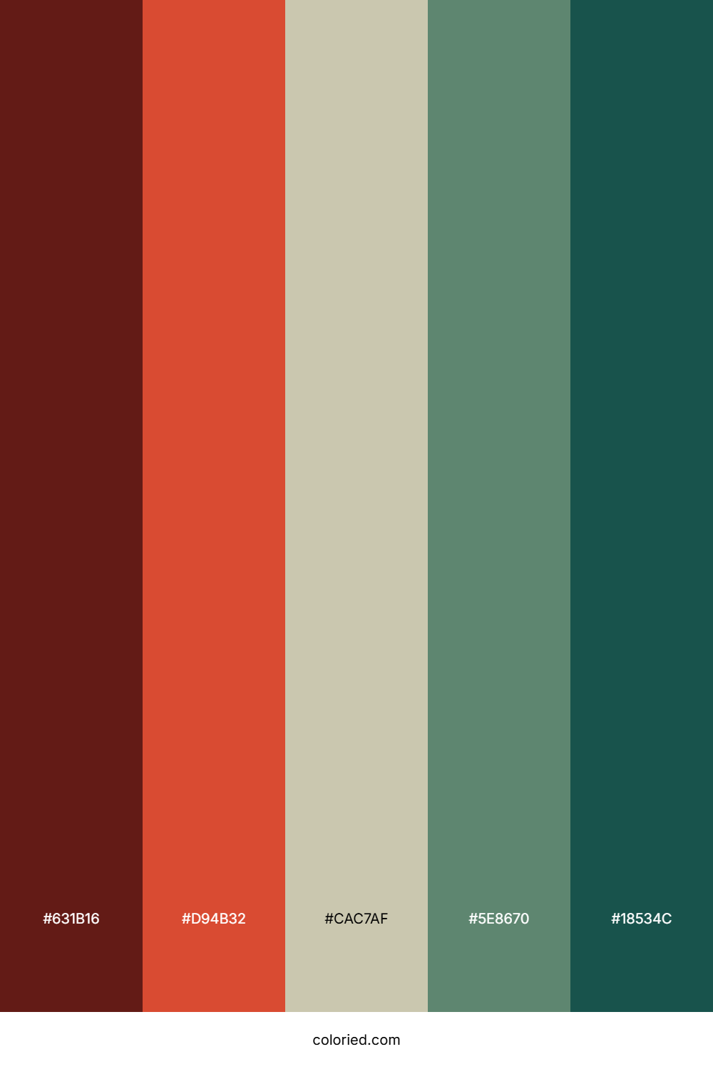 Rustic Garnet Forest Color Palette