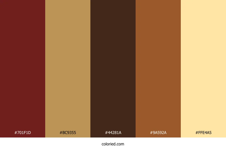 Rustic Maroon Harvest Color Palette