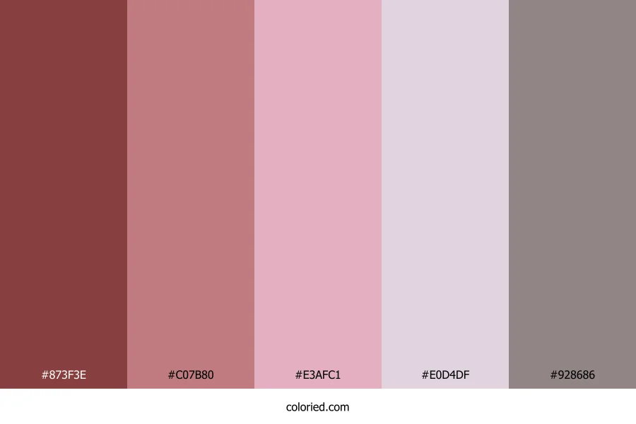 Rustic Rose Mist Color Palette