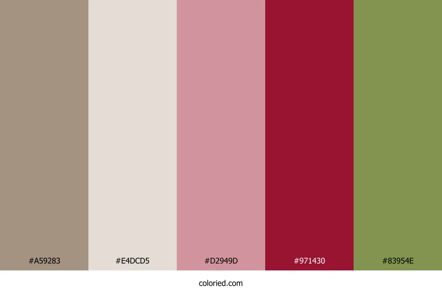 Rustic Walnut Canopy Color Palette