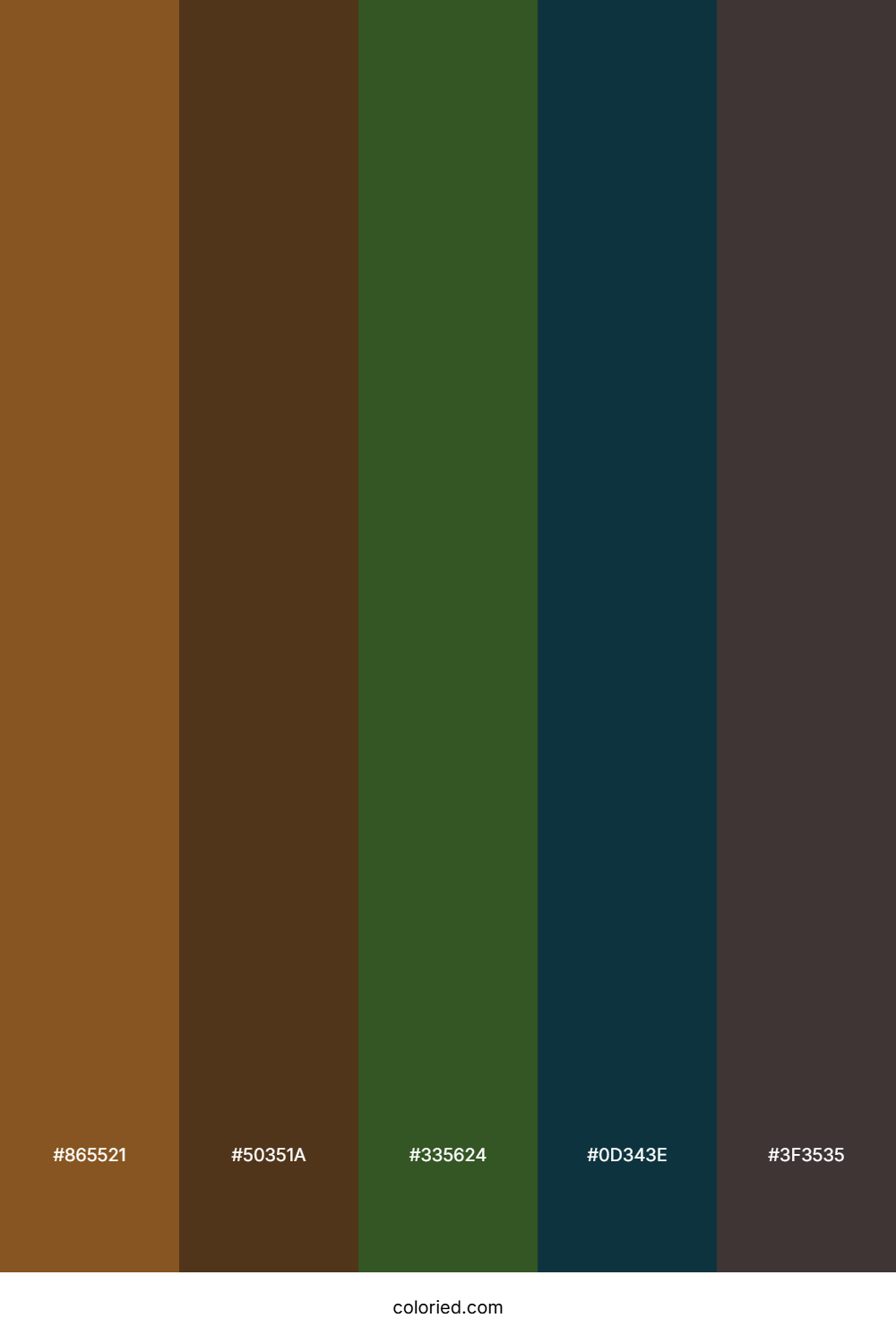 Rustic Woodland Navy Palette