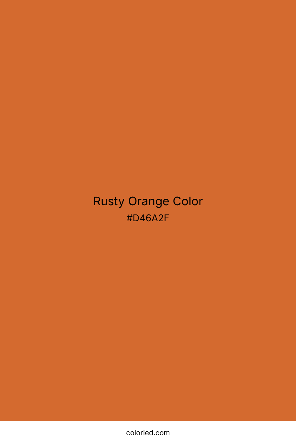 Rusty Orange Color