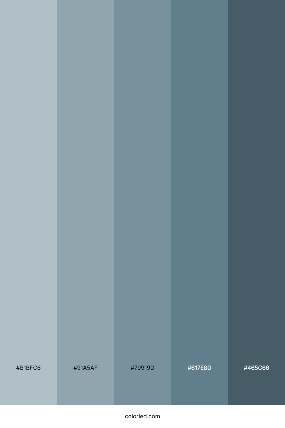 Sad Aesthetic Color Palette