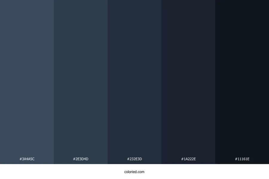 Sad Blue Color Palette