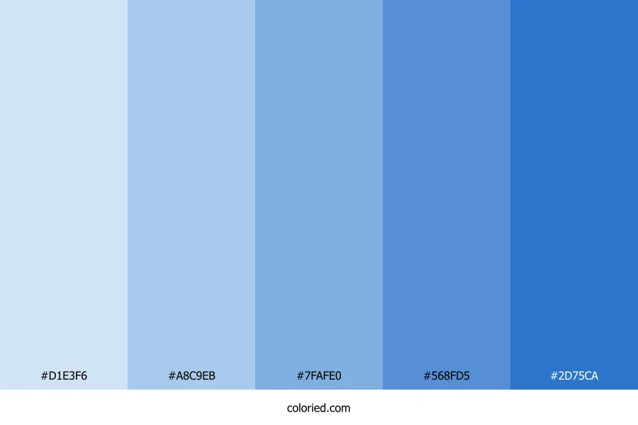 Sad Blues Color Palette