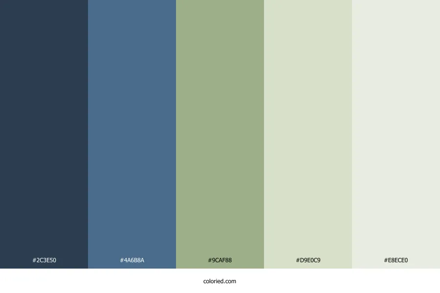 Sage and Blue Color Palette
