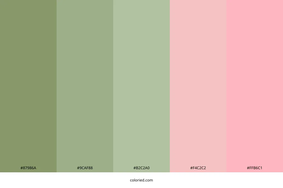 Sage and Pink Color Palette