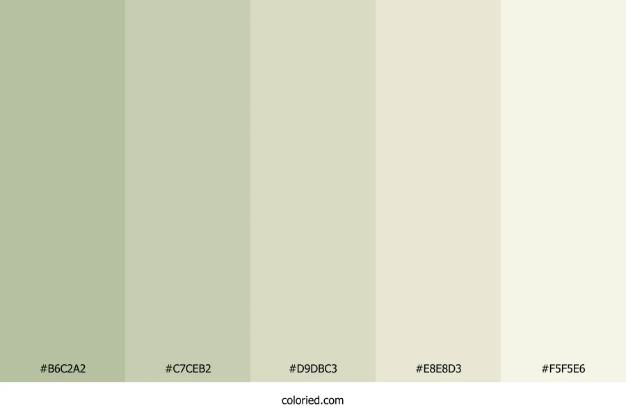 Sage Gradient Color Palette