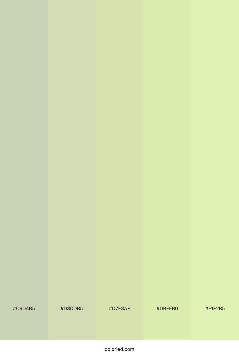 Sage Green and Golden Lime Color Palette