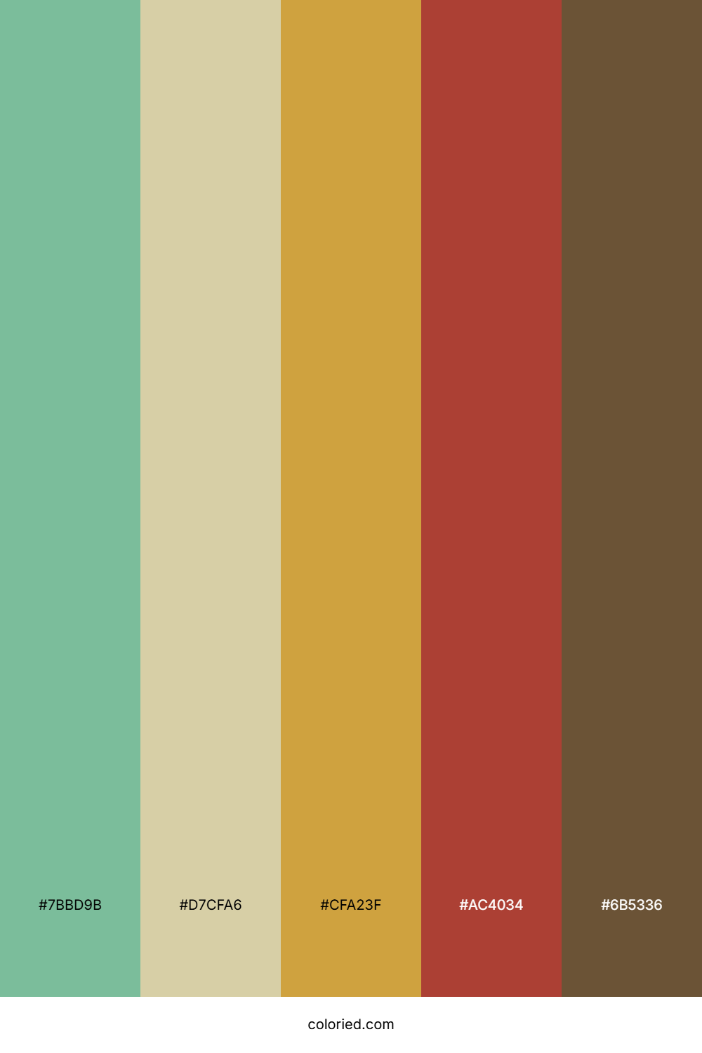 Sage Green And Warm Brown Color Palette