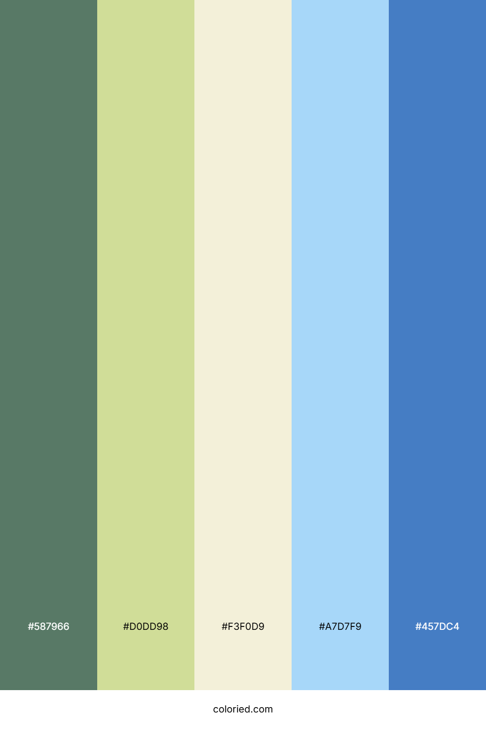 Sage Sky Wave Color Palette