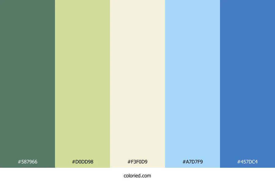 Sage Sky Wave Color Palette