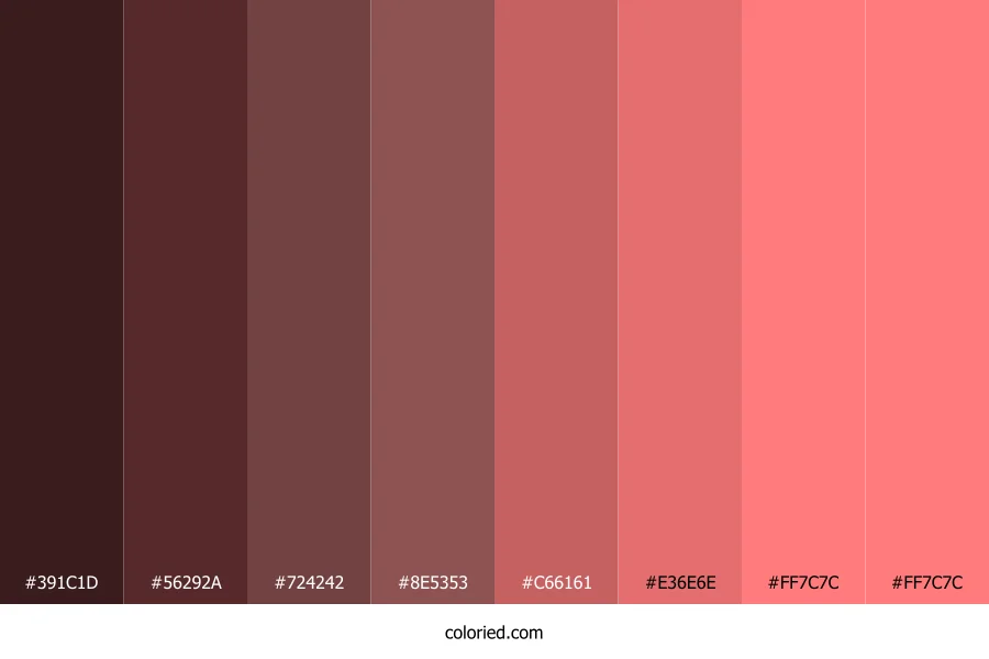 Salmon Pink Color Shades