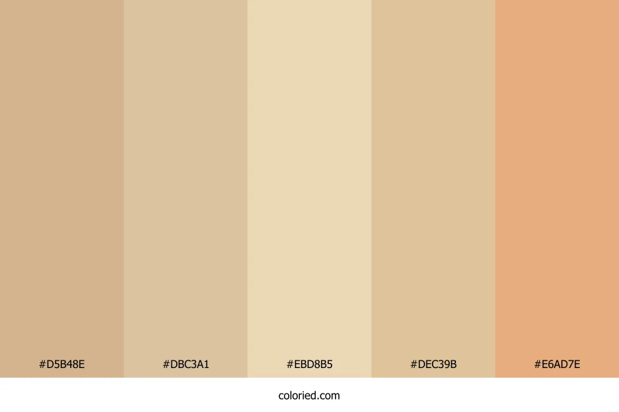 Sand and Almond Color Palette