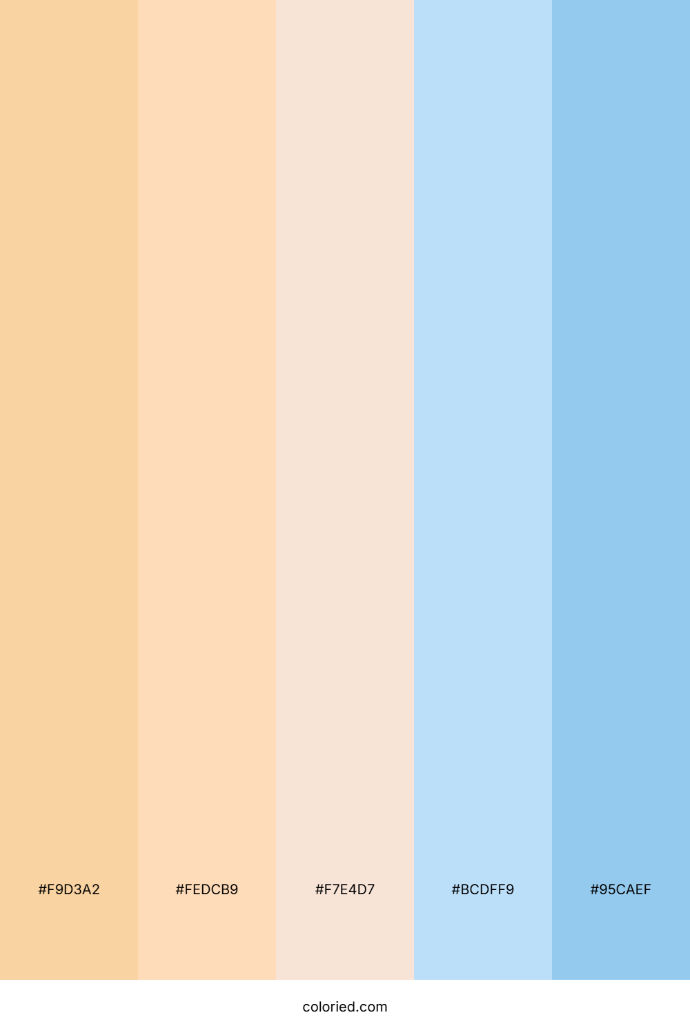 Sand And Sky Blue Color Palette