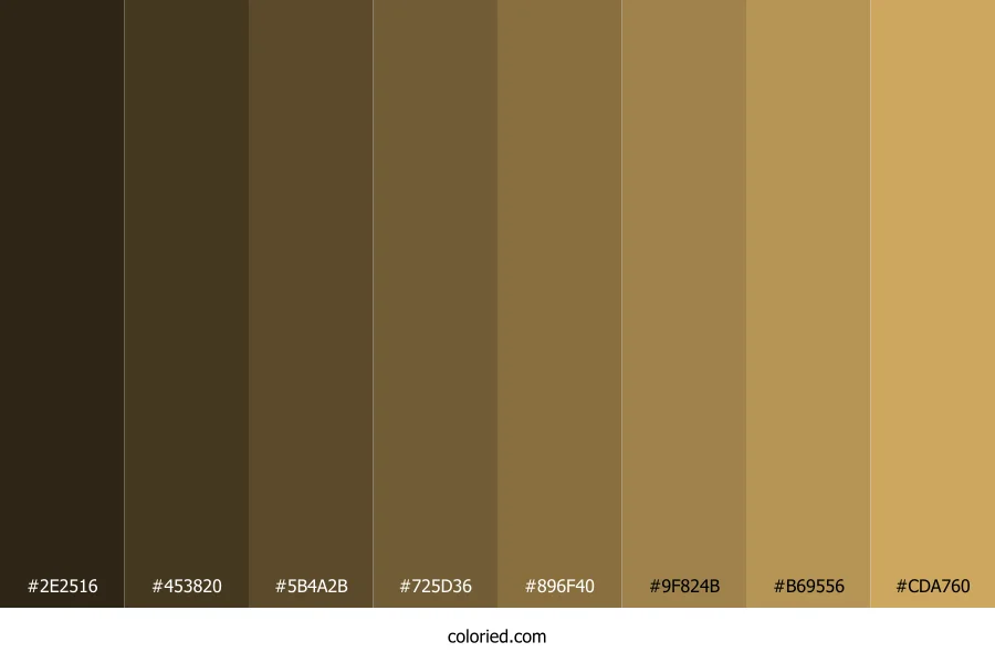 Sand Brown Color Shades