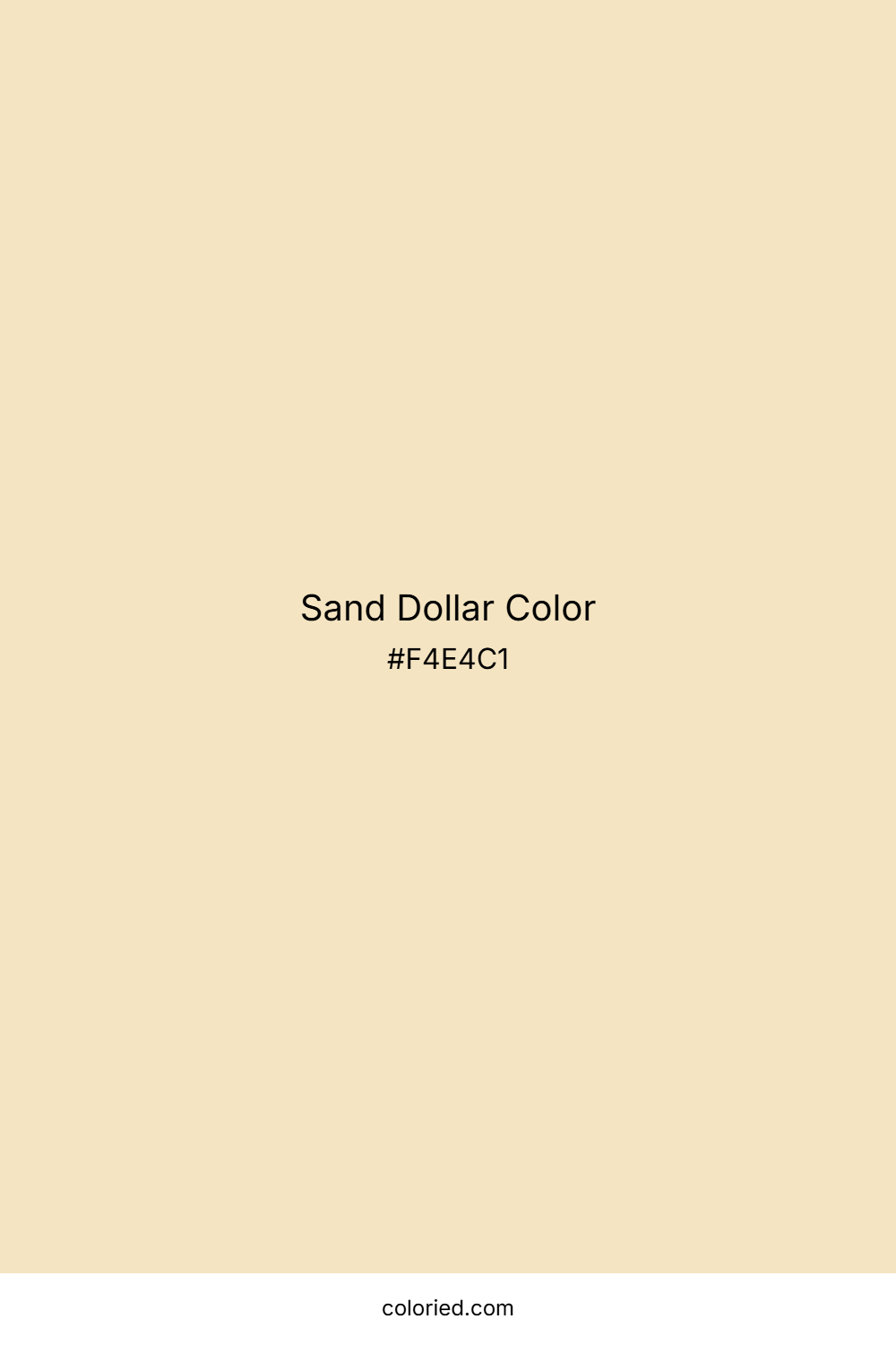 Sand Dollar Color