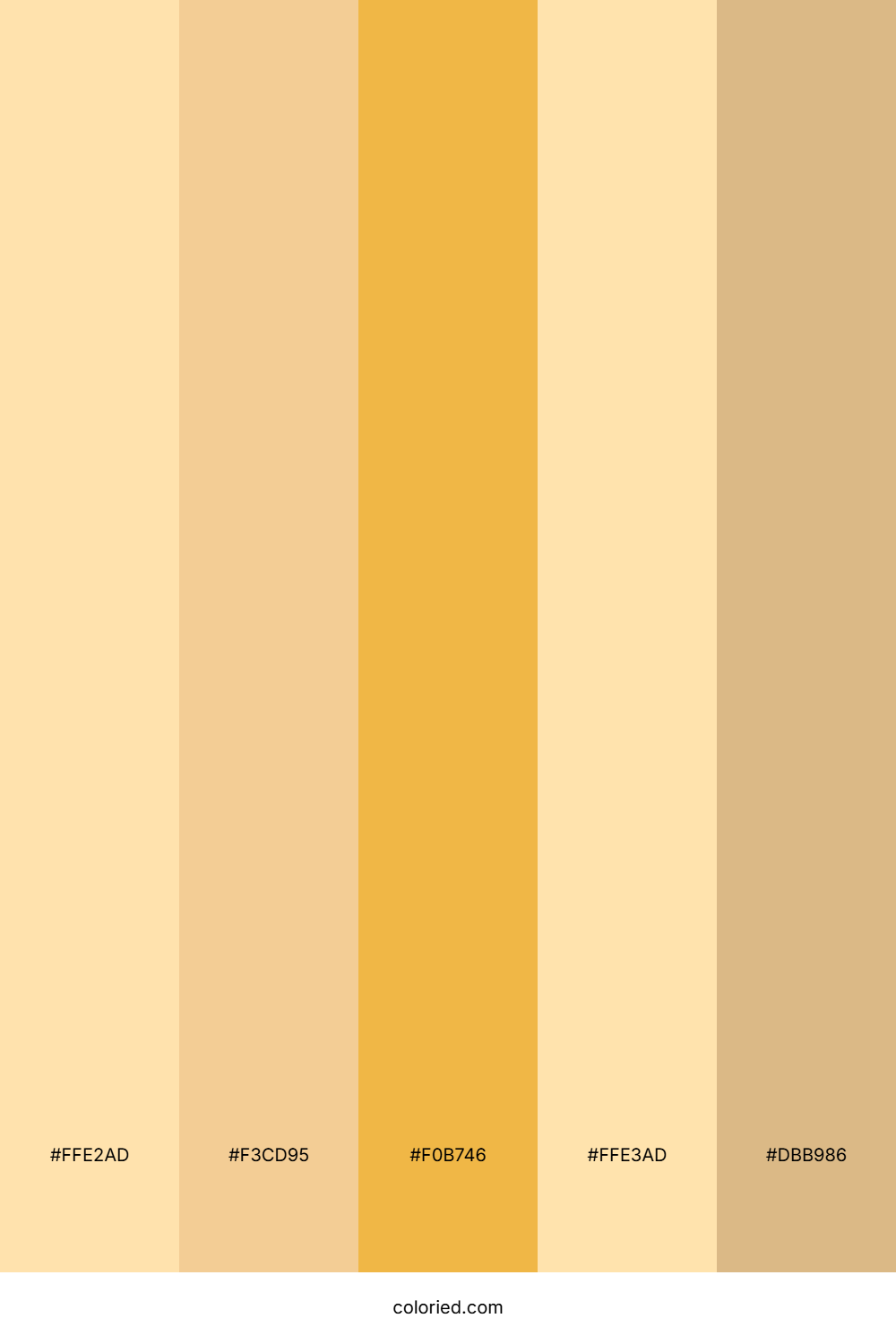 Sand Dune and Honey Gold Color Palette