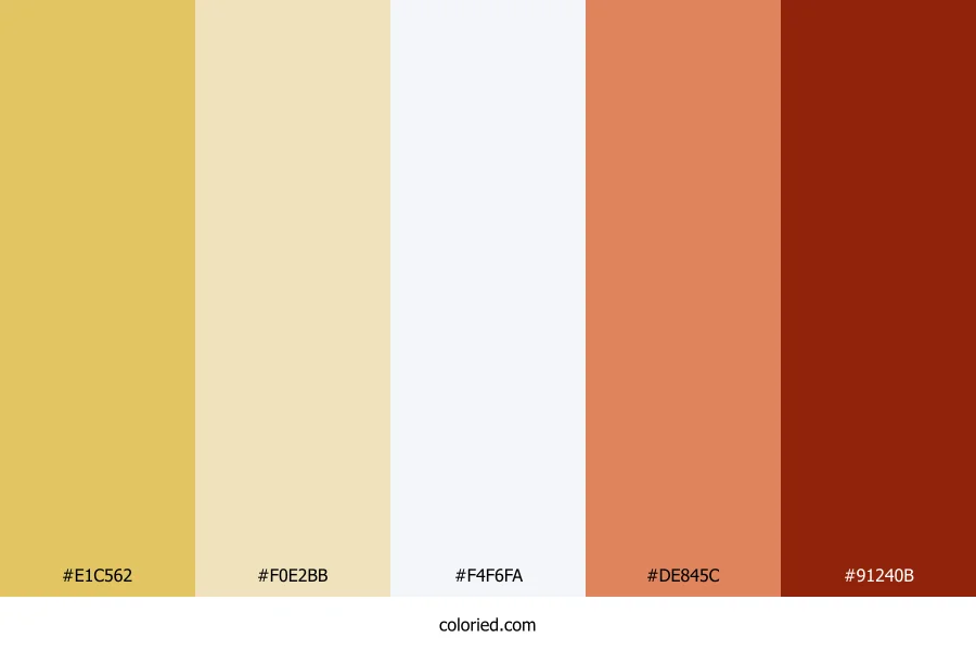 Sand Gold Sunset Color Palette