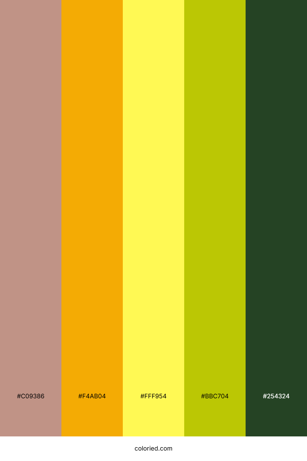 Sandstone Citrus Leaf Color Palette
