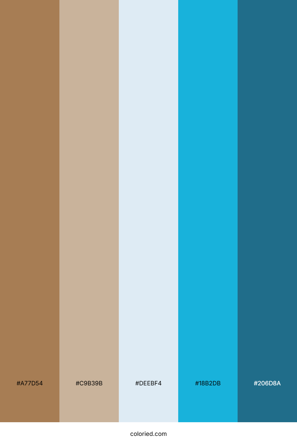 Sandy Bronze Lagoon Color Palette