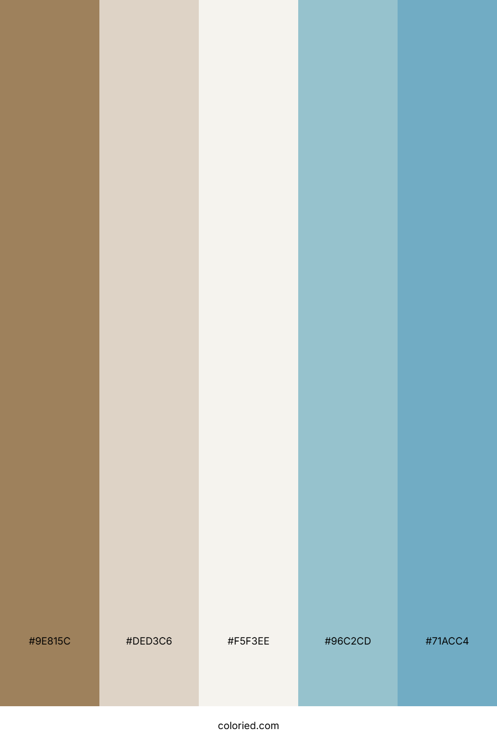 Sandy Cove Blue Color Palette