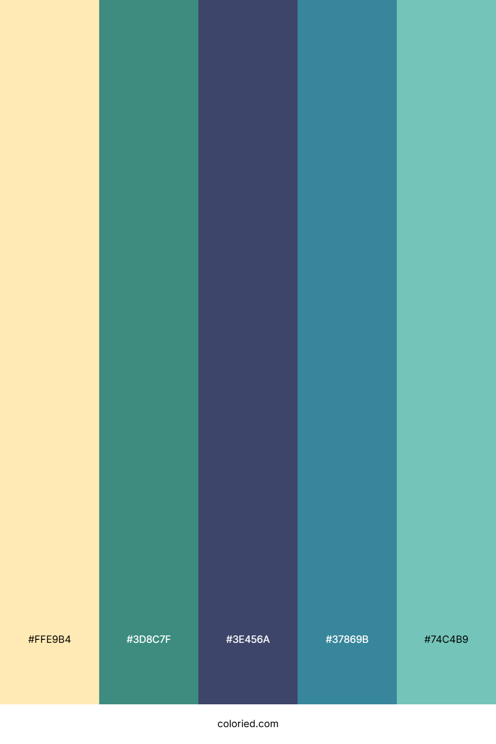 Sandy Cove Mist Color Palette