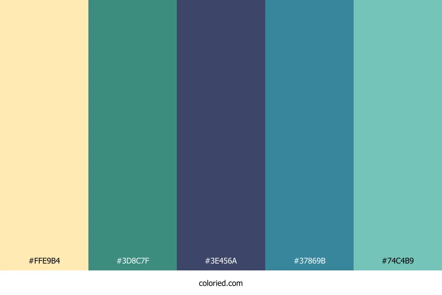 Sandy Cove Mist Color Palette