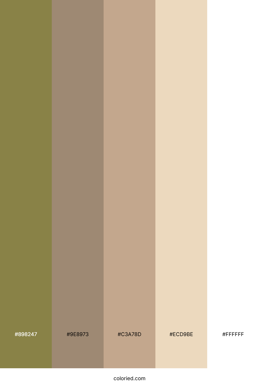 Sandy Oak Grove Palette