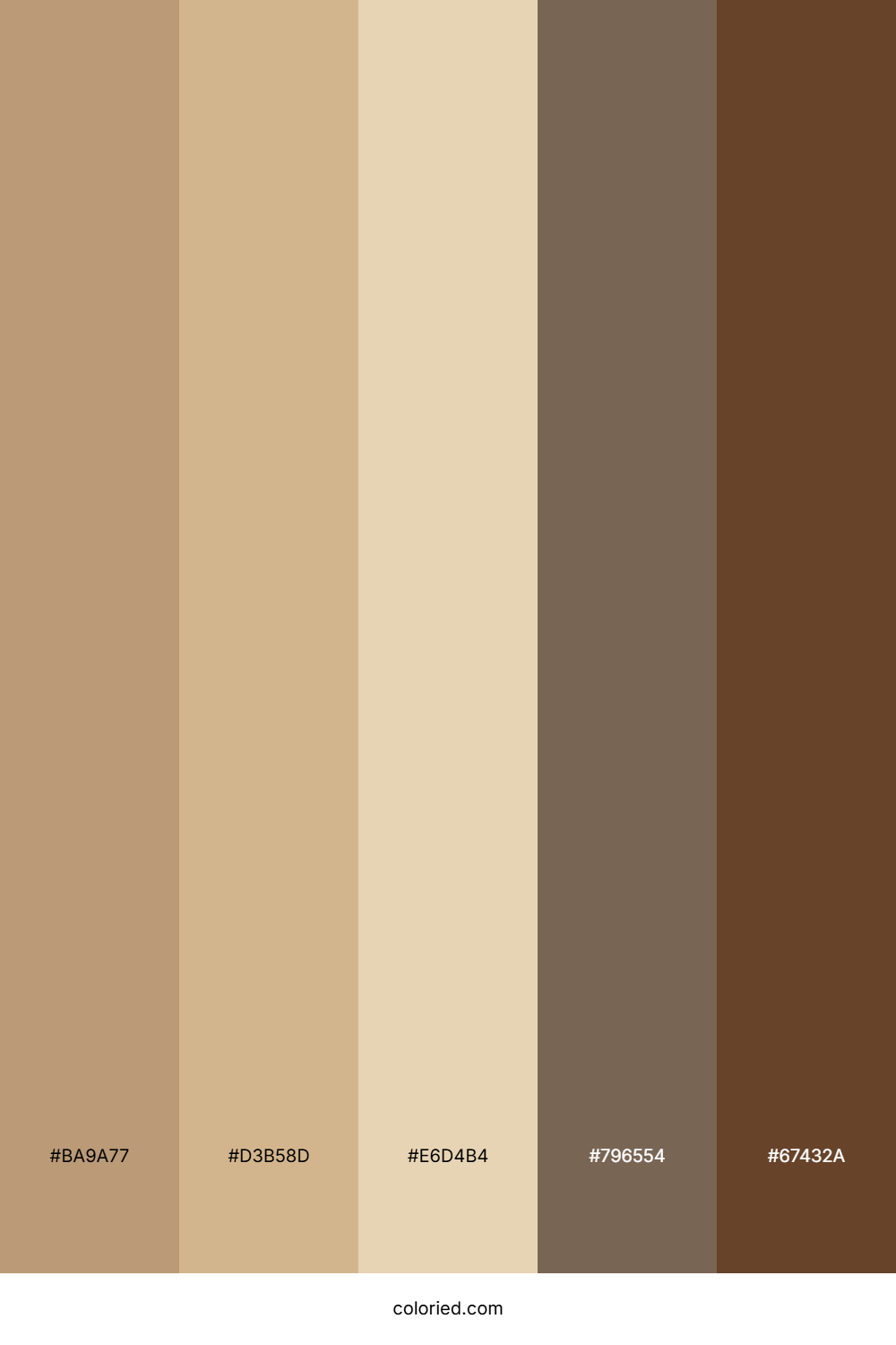 Sandy Tan and Chestnut Color Palette