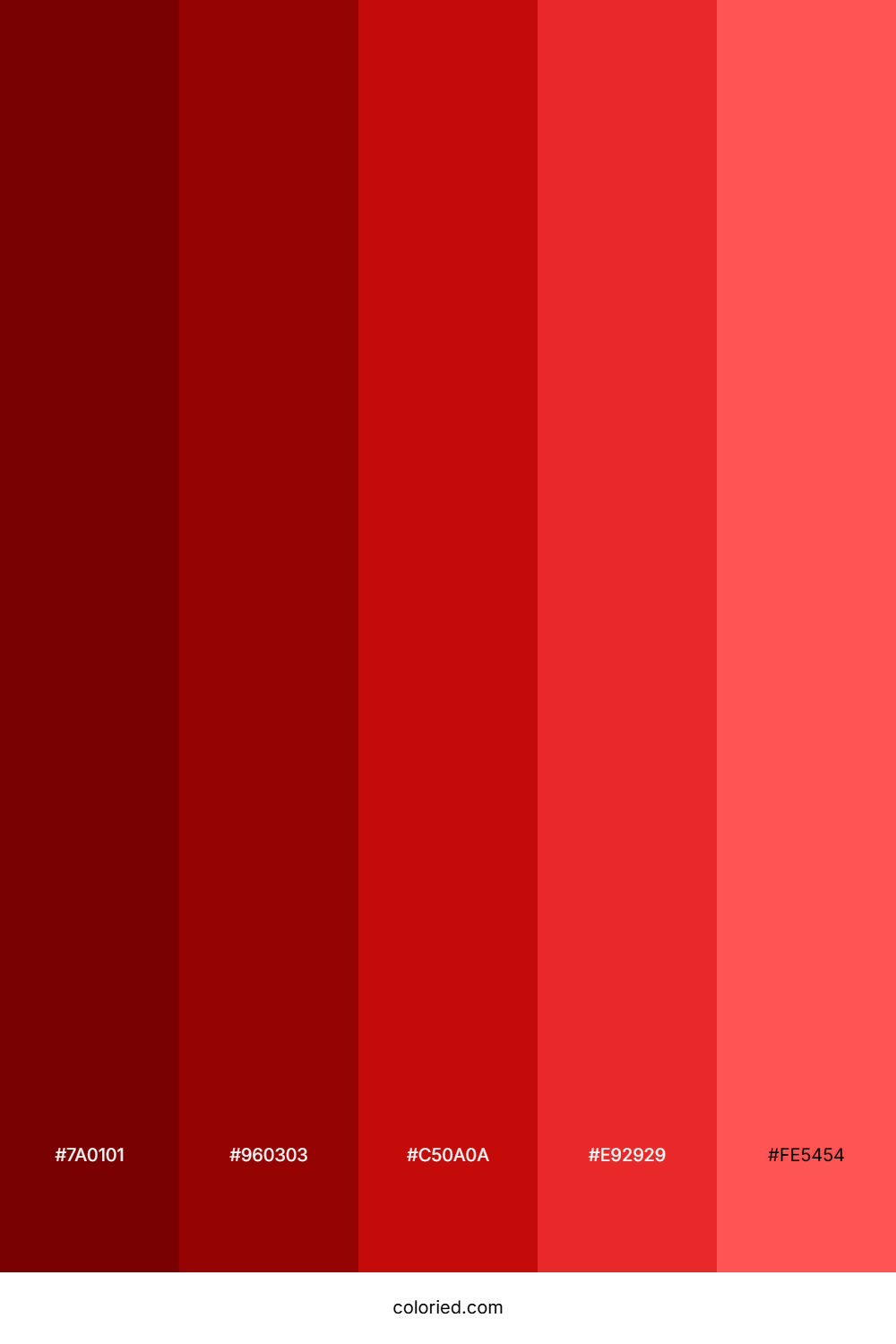 Santa Candy Red Color Palette