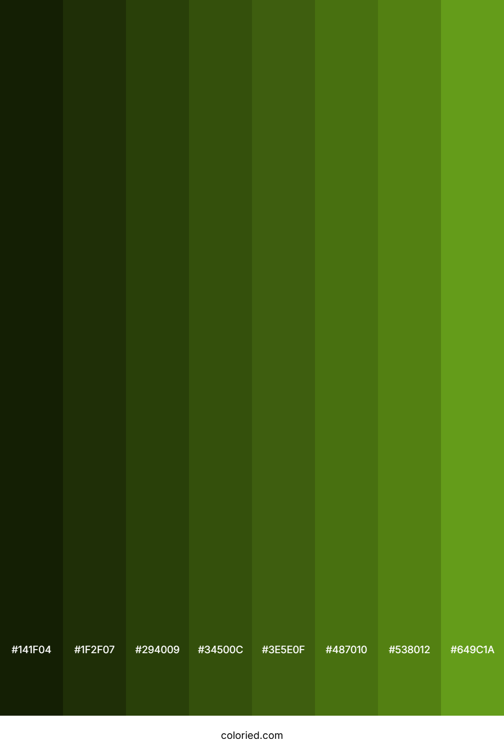 Sap Green Color Shades